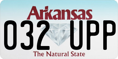 AR license plate 032UPP