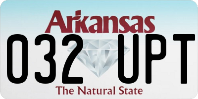 AR license plate 032UPT