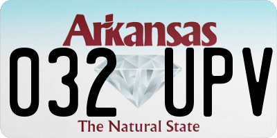 AR license plate 032UPV