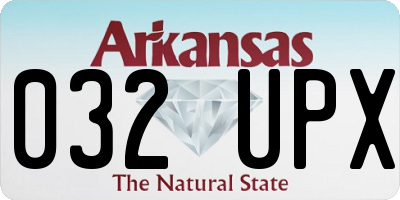 AR license plate 032UPX