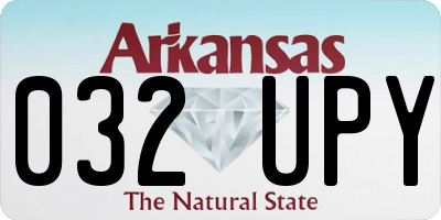 AR license plate 032UPY