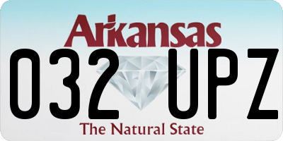 AR license plate 032UPZ