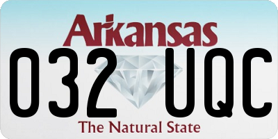 AR license plate 032UQC