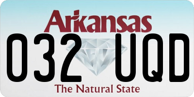 AR license plate 032UQD