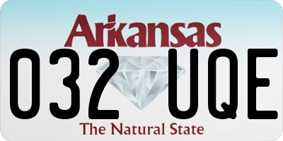 AR license plate 032UQE