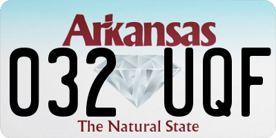 AR license plate 032UQF