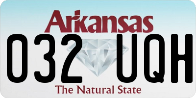 AR license plate 032UQH