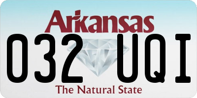 AR license plate 032UQI