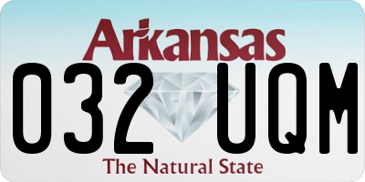 AR license plate 032UQM
