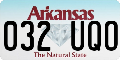 AR license plate 032UQO