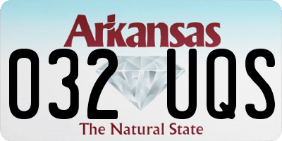 AR license plate 032UQS