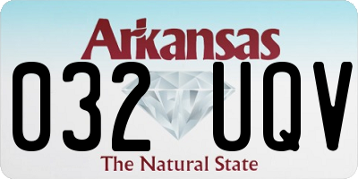 AR license plate 032UQV