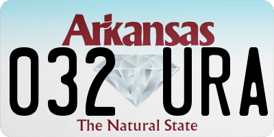 AR license plate 032URA
