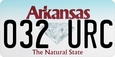 AR license plate 032URC