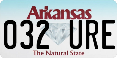 AR license plate 032URE