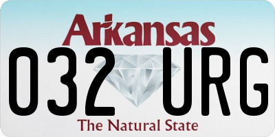 AR license plate 032URG