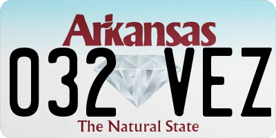 AR license plate 032VEZ