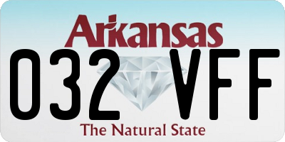 AR license plate 032VFF