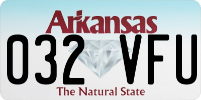 AR license plate 032VFU