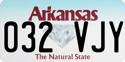 AR license plate 032VJY