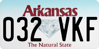 AR license plate 032VKF