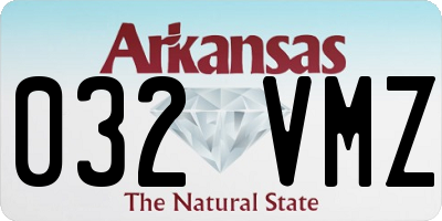 AR license plate 032VMZ