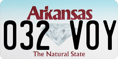 AR license plate 032VOY