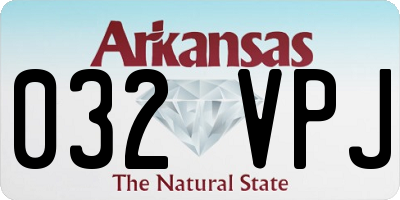 AR license plate 032VPJ