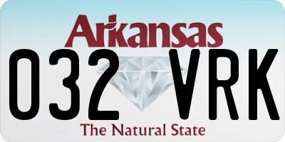 AR license plate 032VRK
