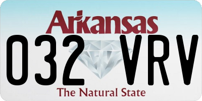 AR license plate 032VRV