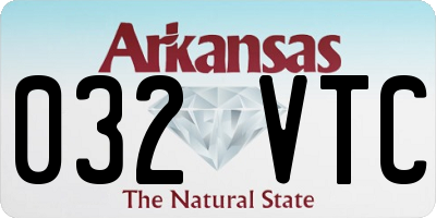 AR license plate 032VTC