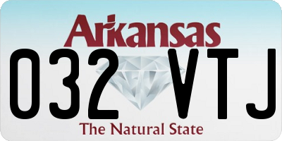 AR license plate 032VTJ