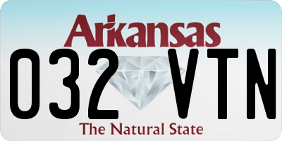 AR license plate 032VTN