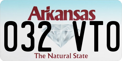 AR license plate 032VTO
