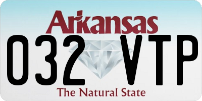 AR license plate 032VTP