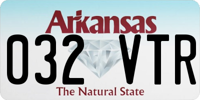 AR license plate 032VTR