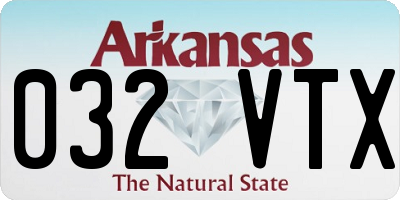 AR license plate 032VTX