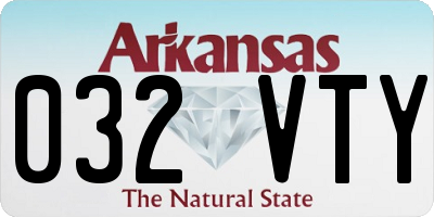 AR license plate 032VTY