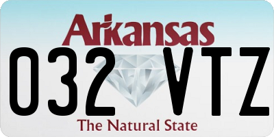 AR license plate 032VTZ