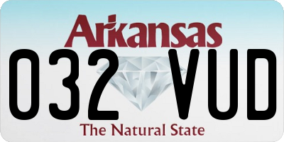 AR license plate 032VUD