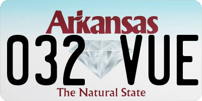 AR license plate 032VUE