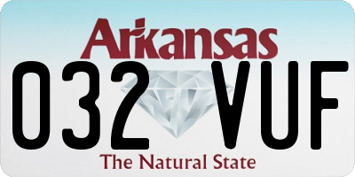 AR license plate 032VUF