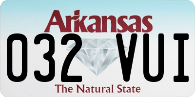 AR license plate 032VUI