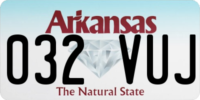 AR license plate 032VUJ