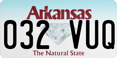 AR license plate 032VUQ