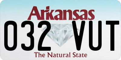 AR license plate 032VUT