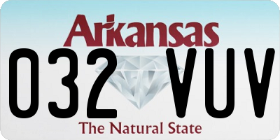 AR license plate 032VUV
