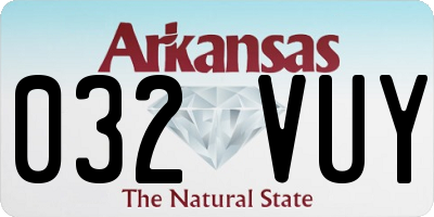 AR license plate 032VUY
