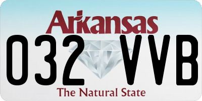 AR license plate 032VVB