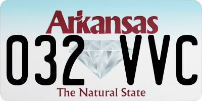 AR license plate 032VVC